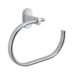GEDY 5370-13 FEBO POLISHED CHROME WALL MOUNTED ROUND 'C' STYLE TOWEL RING