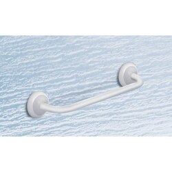 GEDY 8221-35-02 JAMAICA 14 INCH WHITE WALL MOUNTED TOWEL HOLDER