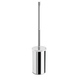 GEDY A233-13 CANARIE FREE STANDING CHROME TOILET BRUSH HOLDER WITH TELESCOPIC HANDLE