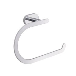 GEDY BE70-13 BERNINA WALL MOUNTED C STYLE POLISHED CHROME TOWEL RING