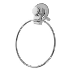 GEDY HO70 HOT TOWEL RING WITH SUCTION CUP MOUNTING AND CHROME FINISH