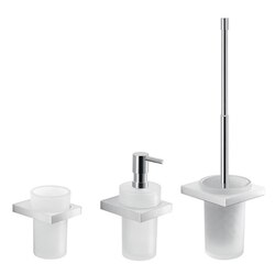 GEDY LZ200 LANZAROTE 3 PIECE WALL MOUNTED CHROME ACCESSORY SET