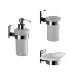 GEDY MNE200-13 MAINE WALL MOUNTED 3 PIECE CHROME ACCESSORY SET