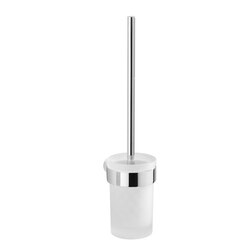 GEDY PI33-03-13 PIRENEI WALL MOUNTED FROSTED GLASS TOILET BRUSH