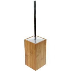 GEDY PO33-35 POTUS WOOD SQUARE TOILET BRUSH HOLDER WITH BRASS
