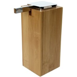 GEDY PO80-35 POTUS LARGE WOOD WOOD SOAP DISPENSER WITH CHROME PUMP