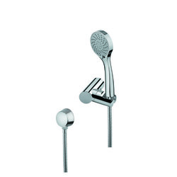 GEDY SUP1075 SUPERINOX HAND SHOWER, SHOWER HOLDER, AND WATER CONNECTION IN CHROME FINISH