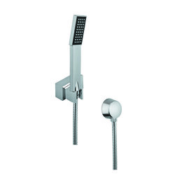 GEDY SUP1087 SUPERINOX CHROME HAND SHOWER, SHOWER HOLDER, AND WATER CONNECTION