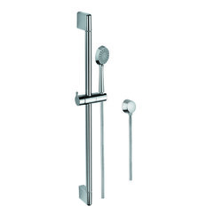 GEDY SUP1103 SUPERINOX CHROME HAND SHOWER, SLIDING RAIL, AND WATER CONNECTION