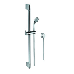 GEDY SUP1107 SUPERINOX POLISHED CHROME HAND SHOWER, WATER CONNECTION, AND SLIDING RAIL