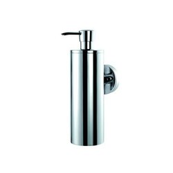 GEESA 6017-02 CIRCLES COLLECTION ROUND WALL MOUNTED CHROME SOAP DISPENSER