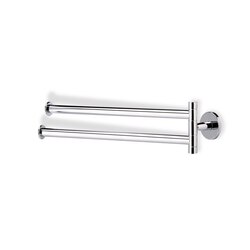 STILHAUS H16-08 HOLIDAY 14 INCH CHROME SWIVEL DOUBLE TOWEL BAR