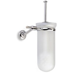 STILHAUS P12-08 PEGASO WALL MOUNTED FROSTED GLASS TOILET BRUSH HOLDER
