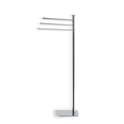 STILHAUS Q19-08 QUID 35 INCH FREE STANDING CHROME TOWEL STAND