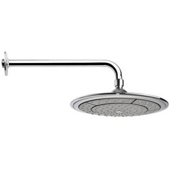 REMER 343-30-356DK WATER THERAPY CHROMED RAIN SHOWER HEAD WITH SHOWER ARM