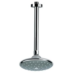 REMER 347N-354PL ENZO ROUND CEILING MOUNTED SHOWER HEAD WITH ARM IN CHROME