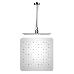 REMER 347N-US-RK400 ENZO SQUARE CHROME SHOWER HEAD WITH ARM