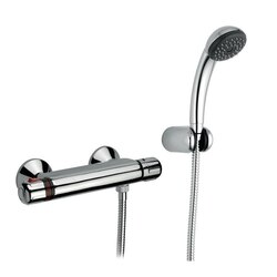 REMER H39DUS THERMO THERMOSTATIC SHOWER MIXER WITH HAND SHOWER AND HOLDER IN CHROME