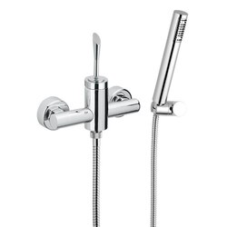 REMER J39 JAZZ SINGLE LEVER SHOWER DIVERTER WITH HAND SHOWER AND HOLDER IN CHROME