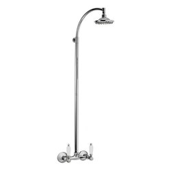 REMER LR36US RETRO WALL-MOUNTED SHOWER HEAD COLUMN IN CHROME FINISH