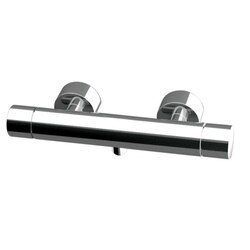 REMER NT31US MINIMAL THERMAL BRASS THERMOSTATIC SHOWER MIXER WITH LOWER CONNECTION IN CHROME