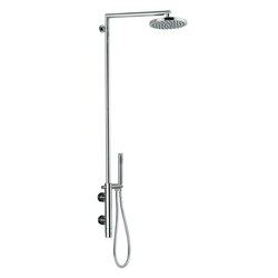 REMER NT36BUS MINIMAL THERMAL EXTERNAL THERMOSTATIC SHOWER SET IN BRASS IN CHROME