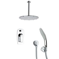 REMER SFH6094 ORSINO CHROME ROUND SHOWER FAUCET WITH HANDHELD SHOWER