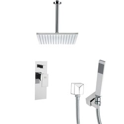 REMER SFH6098 ORSINO SQUARE SHOWER FAUCET SET WITH HANDHELD SHOWER