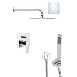 REMER SFH6117 ORSINO MODERN SQUARE SHOWER SYSTEM IN CHROME