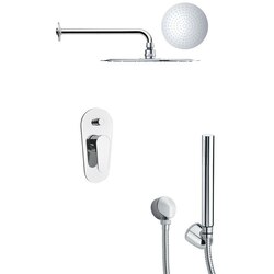 REMER SFH6124 ORSINO ROUND CONTEMPORARY SHOWER FAUCET WITH HANDHELD SHOWER IN CHROME