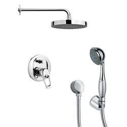 REMER SFH6147 ORSINO POLISHED CHROME ROUND SHOWER FAUCET SET WITH HAND SHOWER