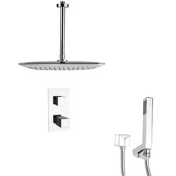 REMER SFH6400 ORSINO THERMOSTATIC POLISHED CHROME SHOWER FAUCET WITH HANDHELD SHOWER