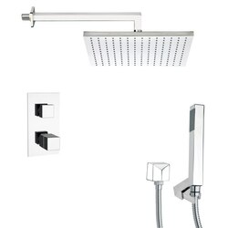 REMER SFH6403 ORSINO THERMOSTATIC POLISHED CHROME SHOWER FAUCET WITH HANDHELD SHOWER