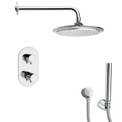 REMER SFH6407 ORSINO POLISHED CHROME THERMOSTATIC SHOWER FAUCET WITH HAND SHOWER