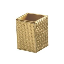 GEDY 6798 MARRAKECH FAUX LEATHER TOOTHBRUSH HOLDER