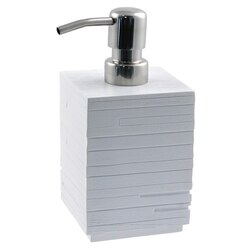 GEDY QU81 QUADROTTO SQUARE SOAP DISPENSER MADE FROM THERMOPLASTIC RESIN