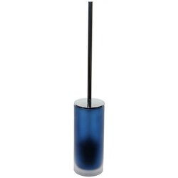 GEDY TI33 TIGLIO TOILET BRUSH HOLDER STEEL AND GLASS