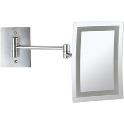 NAMEEKS AR7702-3X GLIMMER WALL MOUNTED SQUARE LED 3X MAKEUP MIRROR