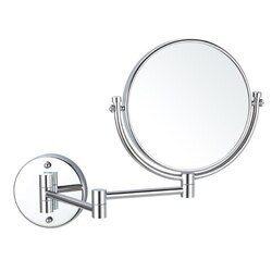 NAMEEKS AR7707-3X GLIMMER DOUBLE SIDED WALL MOUNTED 3X MAKEUP MIRROR