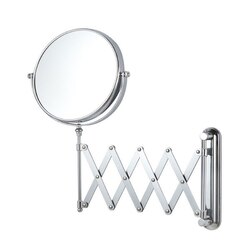 NAMEEKS AR7720-3X GLIMMER DOUBLE SIDED ADJUSTABLE ARM 3X MAKEUP MIRROR