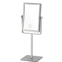 NAMEEKS AR7726-3X GLIMMER DOUBLE FACE RECTANGULAR 3X MAKEUP MIRROR