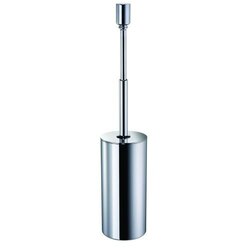 WINDISCH 89174 ACCESSORIES FREE STANDING BRASS ROUND TOILET BRUSH HOLDER WITH COVER
