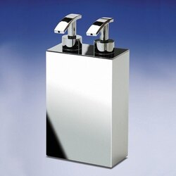 WINDISCH 90104 BOX METAL LINEAL SQUARED SOAP DISPENSER WITH TWO PUMP(S)