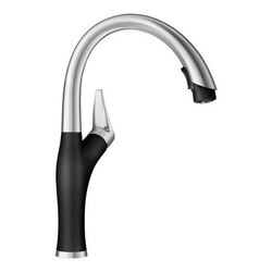 BLANCO 442031 ARTONA HIGH ARCH, PULL-DOWN SINGLE HOLE KITCHEN FAUCET IN ANTHRACITE