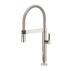 BLANCO 441622 CULINA PULL-DOWN, SWIVEL SINGLE HOLE KITCHEN FAUCET IN POLISHED CHROME
