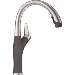BLANCO 442033 ARTONA HIGH ARCH, PULL-DOWN SINGLE HOLE KITCHEN FAUCET IN CINDER