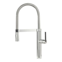 BLANCO 441332 CULINA PULL-DOWN SINGLE HOLE KITCHEN FAUCET IN PVD STEEL