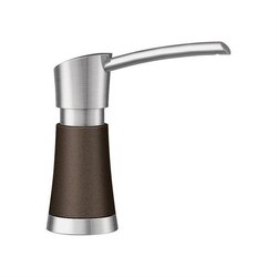 BLANCO 442050 ARTONA SOAP DISPENSER IN CAFE BROWN/STAINLESS DUAL FINISH