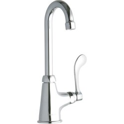 ELKAY LK535GN04T4 SINGLE HOLE FAUCET, 4 INCH GOOSENECK SPOUT AND 4 INCH HANDLE