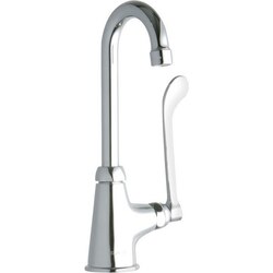 ELKAY LK535GN04T6 SINGLE HOLE FAUCET, 4 INCH GOOSENECK SPOUT AND 6 INCH HANDLE